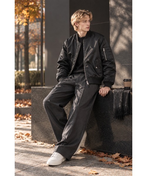 Sakka（サッカ）の「MA-１　JACKET（MA-1・メンズ・ブラック/カーキ・MEDIUM/LARGE/X-LARGE）」の7枚目の写真