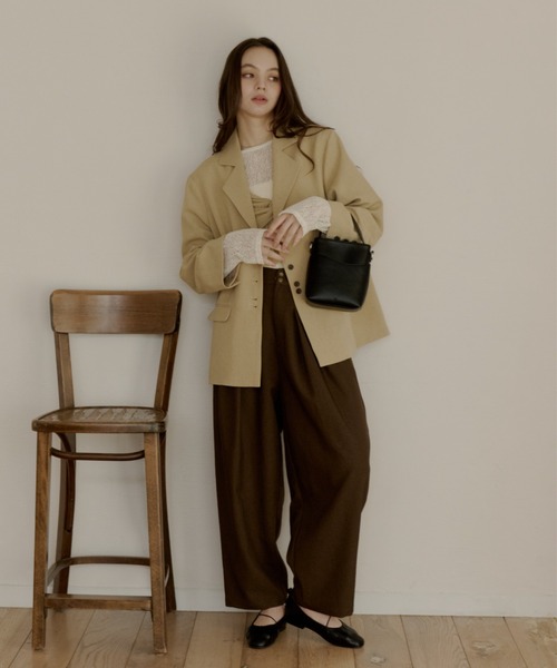 OLUN(オルン)の「nuance shoulder bag/ニュアンスショルダーバッグ(ショルダーバッグ・レディース・ブラック/ベージュ/キャメル・FREE)」の17枚目の写真