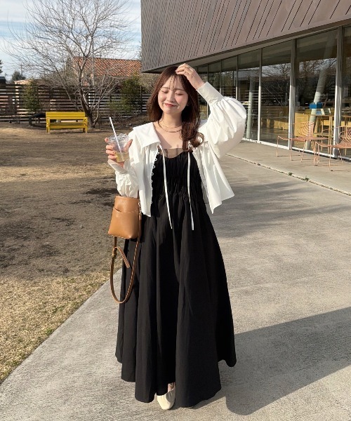 OLUN（オルン）の「nuance shoulder bag/ニュアンスショルダーバッグ（ショルダーバッグ・レディース・ブラック/ベージュ/キャメル・FREE）」の11枚目の写真