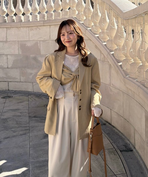 OLUN（オルン）の「nuance shoulder bag/ニュアンスショルダーバッグ（ショルダーバッグ・レディース・ブラック/ベージュ/キャメル・FREE）」の15枚目の写真