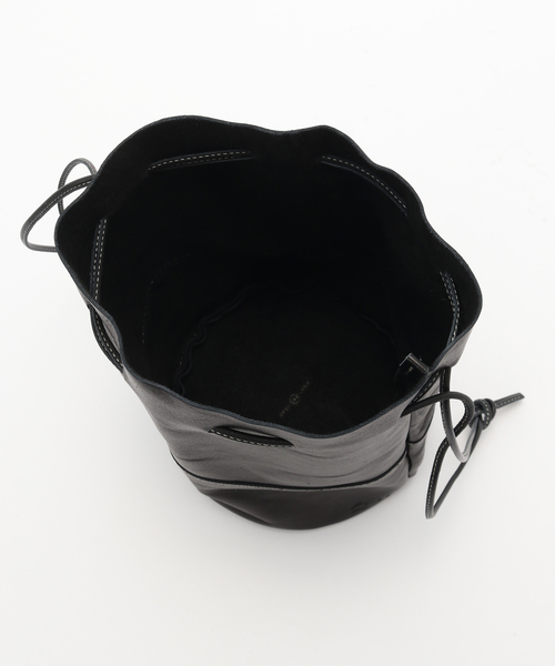 ARTS & CRAFTS(アーツアンドクラフト)の「ARTS & CRAFTS / アーツアンドクラフツ SMU DRAWSTRINGS POUCH / M(ショルダーバッグ・メンズ・ブラウン/ブラック・FREE)」の6枚目の写真