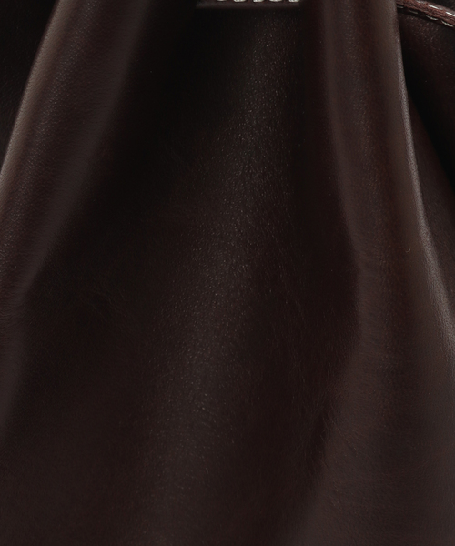 ARTS & CRAFTS(アーツアンドクラフト)の「ARTS & CRAFTS / アーツアンドクラフツ SMU DRAWSTRINGS POUCH / M(ショルダーバッグ・メンズ・ブラウン/ブラック・FREE)」の9枚目の写真