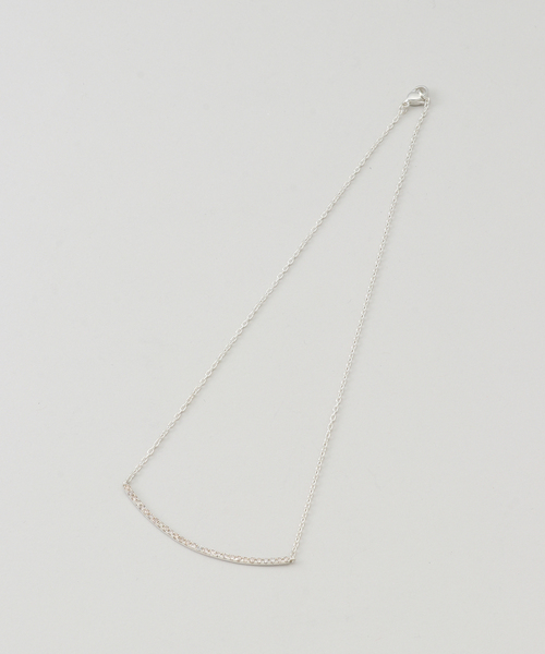 Noble（ノーブル）の「MALUS/マリュス Diamond line necklace（ネックレス・レディース・シルバー・FREE）」の2枚目の写真