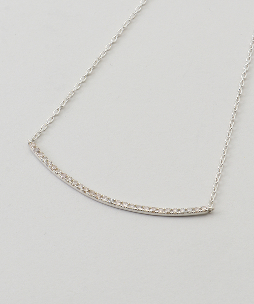 Noble（ノーブル）の「MALUS/マリュス Diamond line necklace（ネックレス・レディース・シルバー・FREE）」の5枚目の写真