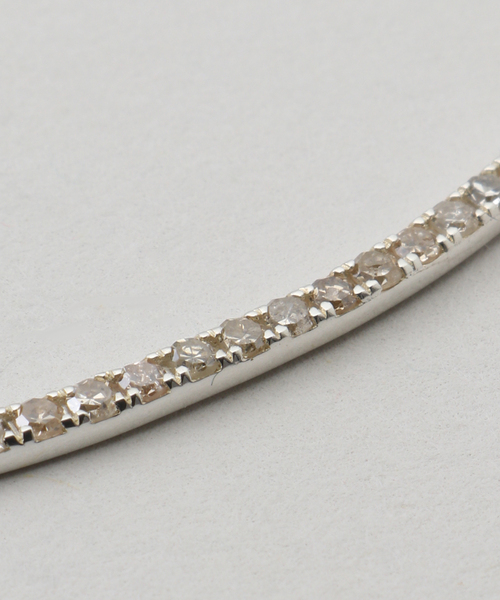 Noble（ノーブル）の「MALUS/マリュス Diamond line necklace（ネックレス・レディース・シルバー・FREE）」の8枚目の写真