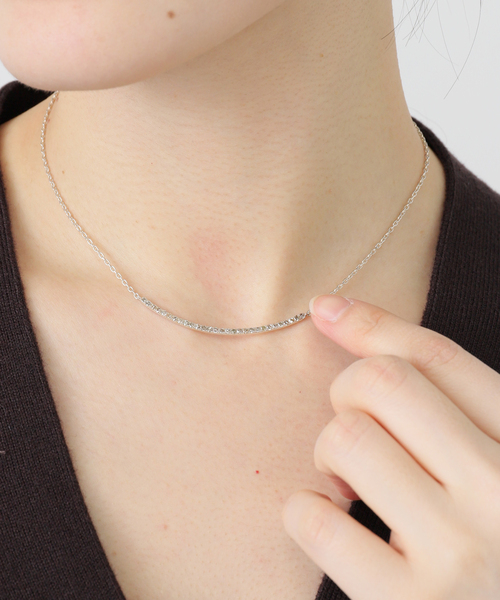 Noble（ノーブル）の「MALUS/マリュス Diamond line necklace（ネックレス・レディース・シルバー・FREE）」の10枚目の写真