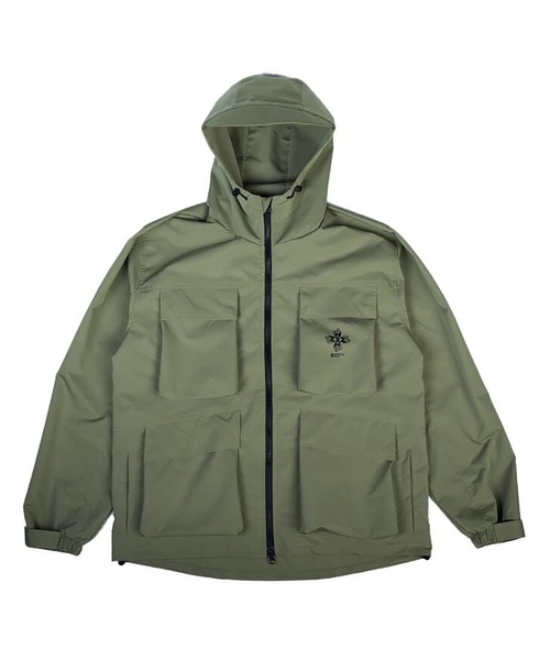 BACANCES ALL INCLUSIVE（バカンサスオールインクルーシブ）の「BBC NYLON UTILITY JKT [BUDS LOGO]（ブルゾン・メンズ・オリーブ/ブラック・L/XL）」の6枚目の写真