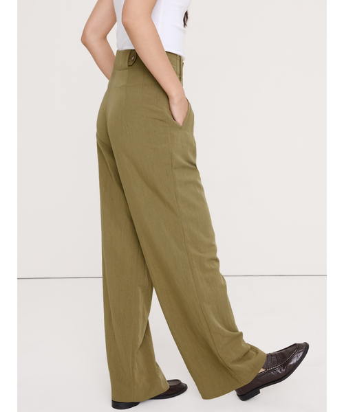 Banana Republic(バナナリパブリック)の「ヘリテージ ワイドレッグ ユーティリティ パンツ(その他パンツ・レディース・カーキ/ブラック・0/4/2/8/6)」の1枚目の写真
