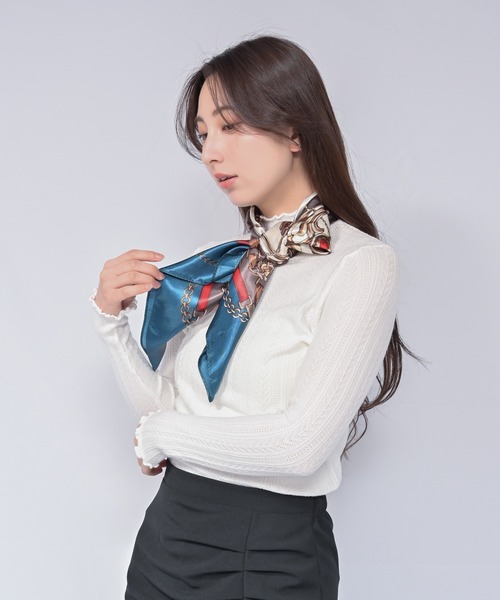 Alite cloth（アリーテクロス）の「スプリングニット（ニット/セーター・レディース・ホワイト/ブラウン/グリーン/グレー/ブラック・FREE）」の6枚目の写真