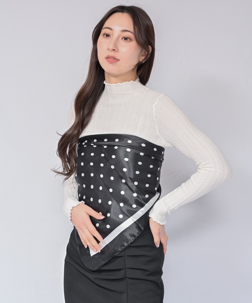 Alite cloth（アリーテクロス）の「スプリングニット（ニット/セーター・レディース・ホワイト/ブラウン/グリーン/グレー/ブラック・FREE）」の7枚目の写真