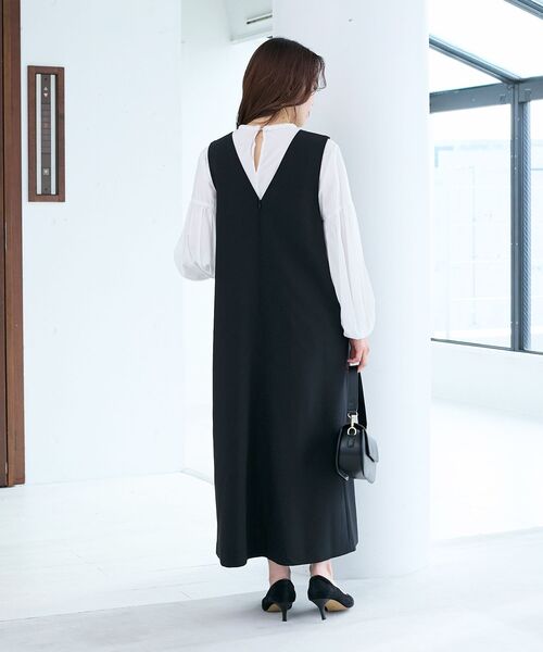 le.coeur blanc（ルクールブラン）の「ノーカラーボリュームスリーブブラウス（シャツ/ブラウス・レディース・ホワイト・38）」の15枚目の写真