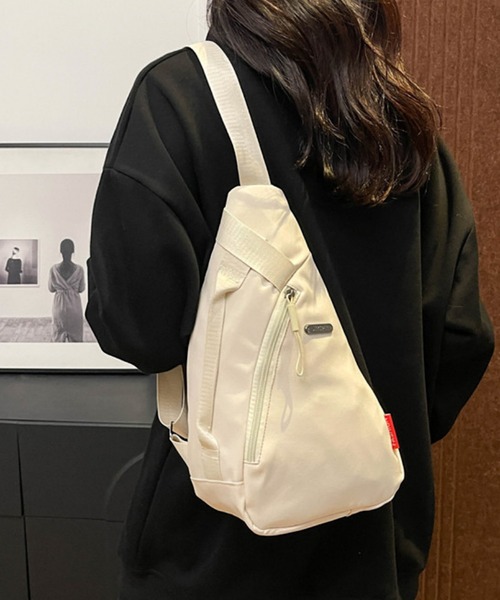 VIBGYOR(ヴィブジョー)の「FReePLACe/ユニセックス ナイロン ショルダーバッグ X12754(ショルダーバッグ・レディース・ホワイト/ブラック・FREE)」の5枚目の写真