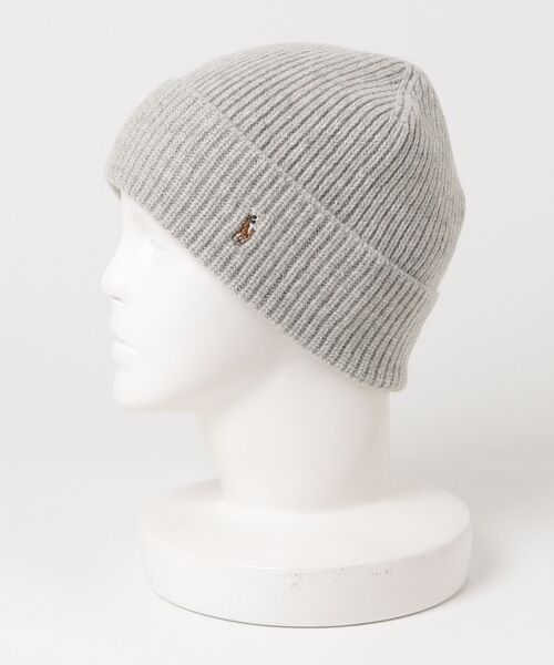 POLO RALPH LAUREN（ポロ ラルフ ローレン）の「シグネチャー ポニー ウールブレンド ビーニー（ニットキャップ/ビーニー・メンズ・グレー系・ONE）」の2枚目の写真