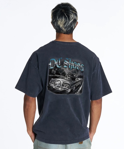 DC(ディーシー)の「DC/ディーシー 半袖 Tシャツ バックプリント 古着風 ヴィンテージ加工 DST262006(Tシャツ/カットソー・メンズ・スミクロ・2XL/XL/S/M/L)」の3枚目の写真