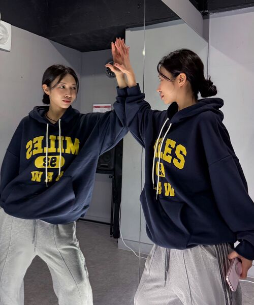 THE MILE(ザマイル)の「マイルス ロウ スウェット フード GREY(パーカー・メンズ・その他・S/M/L/XL)」の14枚目の写真
