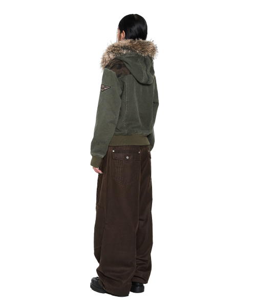 AAKAM(アーカム)の「Knee Panel Washed Leather Pants (Brown)(その他パンツ・レディース・その他・1/2)」の6枚目の写真
