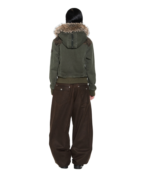 AAKAM(アーカム)の「Knee Panel Washed Leather Pants (Brown)(その他パンツ・レディース・その他・1/2)」の7枚目の写真