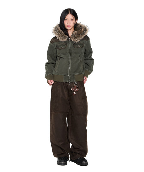 AAKAM(アーカム)の「Knee Panel Washed Leather Pants (Brown)(その他パンツ・レディース・その他・1/2)」の8枚目の写真