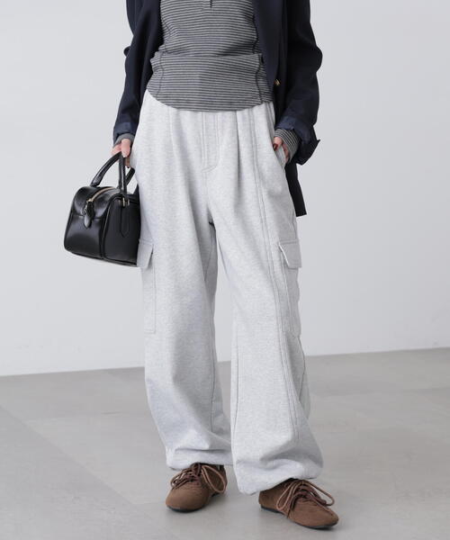 FREE'S MART(フリーズマート)の「◆裏毛カーゴパンツ(その他パンツ・レディース・ホワイト/グレー・FREE)」の2枚目の写真