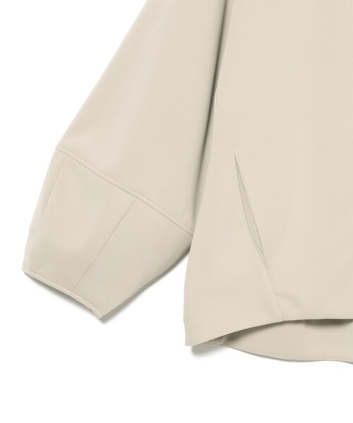 BEAMS HEART（ビームスハート）の「ノーカラー コクーン ブルゾン（ブルゾン・レディース・ブラック/ベージュ・FREE）」の12枚目の写真