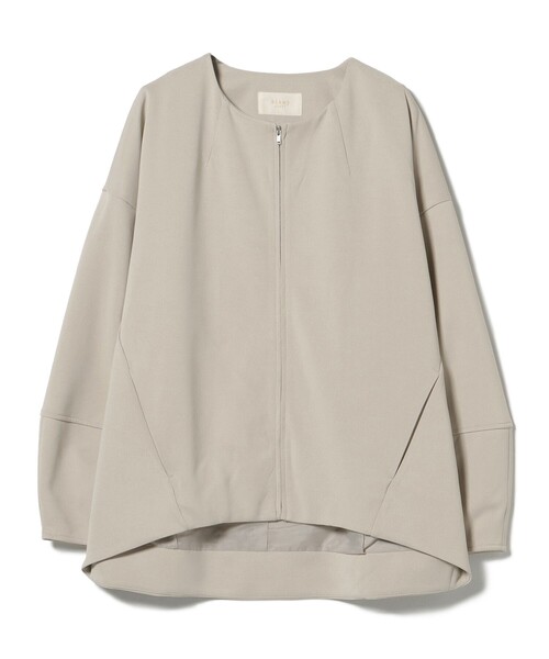 BEAMS HEART（ビームスハート）の「ノーカラー コクーン ブルゾン（ブルゾン・レディース・ブラック/ベージュ・FREE）」の20枚目の写真