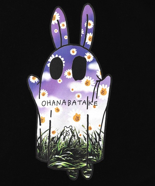 ScoLar Parity（スカラーパリティ）の「361107：お花おばけウサギの配色裏毛パーカー（パーカー・レディース・ブラック/グリーン/アイボリー・M）」の17枚目の写真