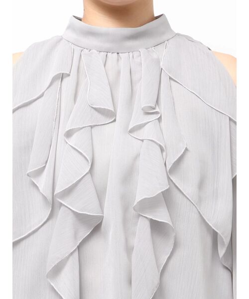 オープンショルダーバルーントップス（シャツ/ブラウス）｜dazzlin