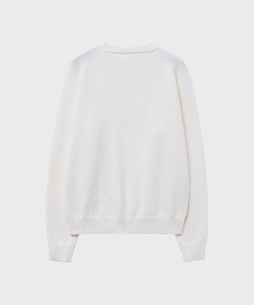 NOIRER(ノイア)の「ルーズフィットブークルニット(アイボリー)(ニット/セーター・メンズ・その他・48/50/52)」の3枚目の写真
