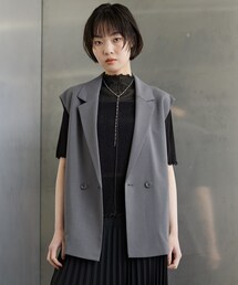 Comfy SET UP｜ベルテッドジレ【セットアップ対応／通勤／カセット服／接触冷感／UVカット】