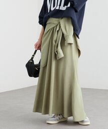 RIVE DROITE | 予約【セットアップ可/上品な落ち感】ガーメントダイフレアバイアススカート(スカート)
