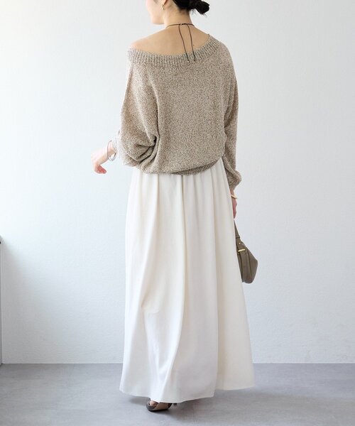 RIVE DROITE(リヴドロワ)の「予約【セットアップ可/上品な落ち感】ガーメントダイフレアバイアススカート(スカート・レディース・ホワイト系その他/モカ/カーキ・38/36)」の7枚目の写真