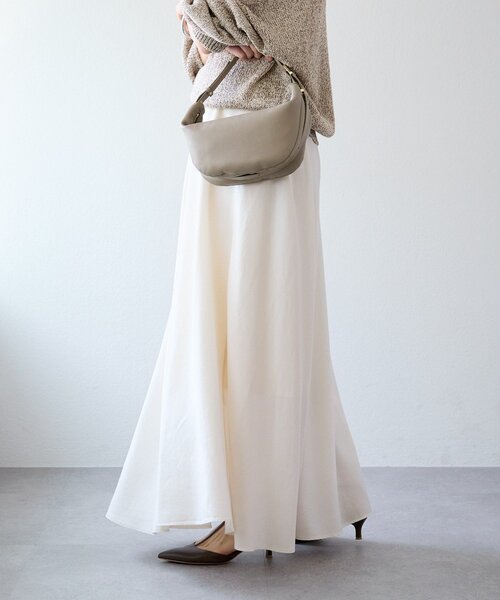 RIVE DROITE(リヴドロワ)の「予約【セットアップ可/上品な落ち感】ガーメントダイフレアバイアススカート(スカート・レディース・ホワイト系その他/モカ/カーキ・38/36)」の10枚目の写真