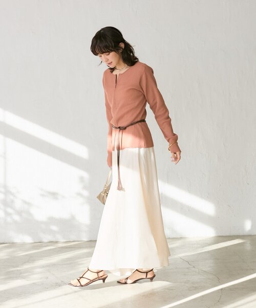 RIVE DROITE(リヴドロワ)の「予約【セットアップ可/上品な落ち感】ガーメントダイフレアバイアススカート(スカート・レディース・ホワイト系その他/モカ/カーキ・38/36)」の15枚目の写真