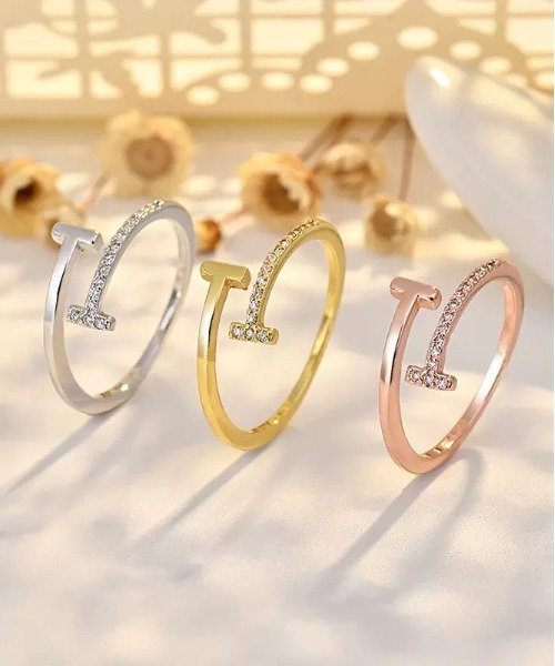 ALWAYS GOOD TIME(オルウェイズグッドタイム)の「ジルコンデザインオープンリング/上品シンプルリング/指輪(リング・レディース・ゴールド/ピンクゴールド/シルバー・FREE)」の18枚目の写真