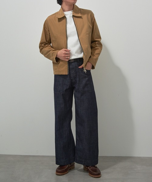 HOUSTON(ヒューストン)の「【HOUSTON】USA COTTON DENIM SAILOR PANTS デニムセーラーパンツ ワイドストレート 10079(デニムパンツ・メンズ・インディゴブルー/ブルー系その他2・L/M/S)」の11枚目の写真