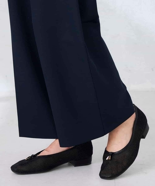 a.v.v(アーヴェヴェ)の「【洗える】ハイウエストワイドパンツ(その他パンツ・レディース・ネイビー/ベージュ・38/40)」の11枚目の写真