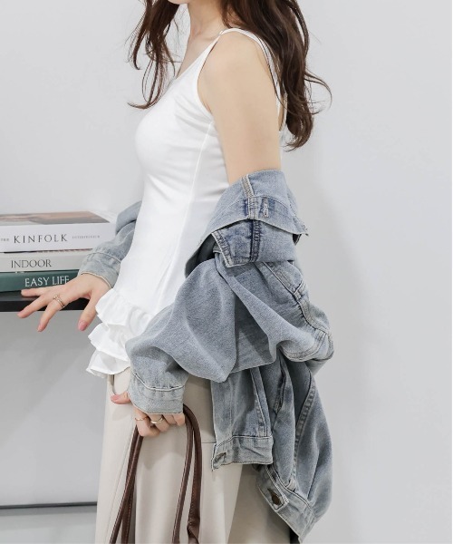 セール】ティアードフリルキャミソール（キャミソール）｜AMELY