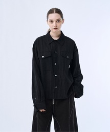PHILTHEORY | Stripe sheer shirt / ストライプシアーシャツ(シャツ/ブラウス)