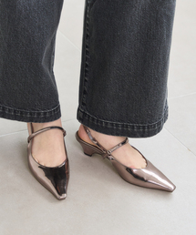 LE TALON | 4cmフレンチスクエアスリングバック(パンプス)