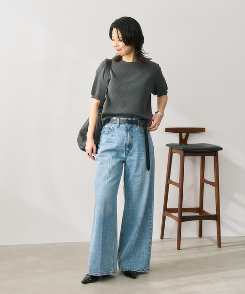 LE TALON（ルタロン）の「4cmフレンチスクエアスリングバック（パンプス・レディース・アイボリー/ガンメタ/モスグリーン/ブラックミックス・23.5cm/23cm/22.5cm/22cm/25cm/24.5cm/24cm）」の6枚目の写真