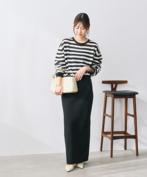 LE TALON（ルタロン）の「4cmフレンチスクエアスリングバック（パンプス・レディース・アイボリー/ガンメタ/モスグリーン/ブラックミックス・23.5cm/23cm/22.5cm/22cm/25cm/24.5cm/24cm）」の11枚目の写真