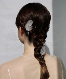 Zoule（ゾーラ）の「Zoule ゾーラ：twin butterfly　蝶　チョウ　ヘアークリップ（バレッタ/ヘアクリップ）」