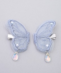 Zoule（ゾーラ）の「Zoule ゾーラ：twin butterfly　蝶　チョウ　ヘアークリップ（バレッタ/ヘアクリップ）」