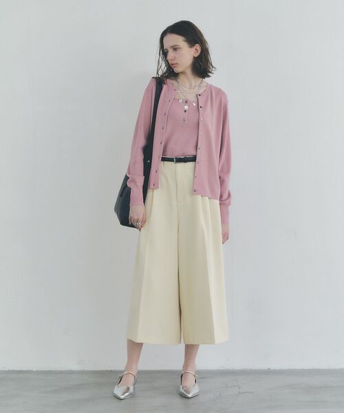 YECCA VECCA(イェッカヴェッカ)の「【UVカット/マシンウォッシャブル】アンサンブルニット(カーディガン/ボレロ・レディース・ピンク/その他7/アイボリー/ブラック・FREE)」の12枚目の写真