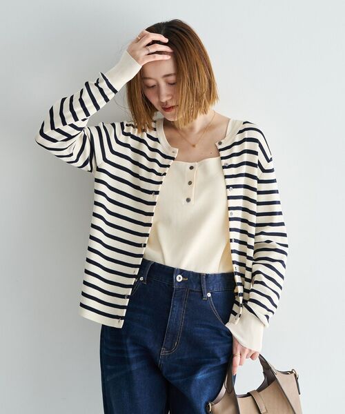 YECCA VECCA(イェッカヴェッカ)の「【UVカット/マシンウォッシャブル】アンサンブルニット(カーディガン/ボレロ・レディース・ピンク/その他7/アイボリー/ブラック・FREE)」の15枚目の写真