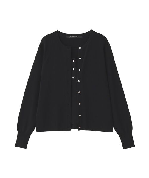 YECCA VECCA(イェッカヴェッカ)の「【UVカット/マシンウォッシャブル】アンサンブルニット(カーディガン/ボレロ・レディース・ピンク/その他7/アイボリー/ブラック・FREE)」の6枚目の写真