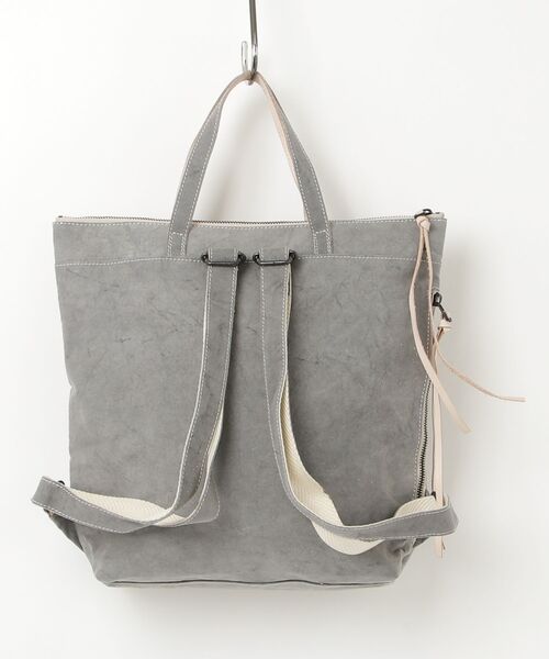 PR01.(ピーアールワン)の「REAL MIND カーボン 炭染め帆布 リュックサック(バックパック/リュック・レディース・霜降りグレー・FREE)」の5枚目の写真