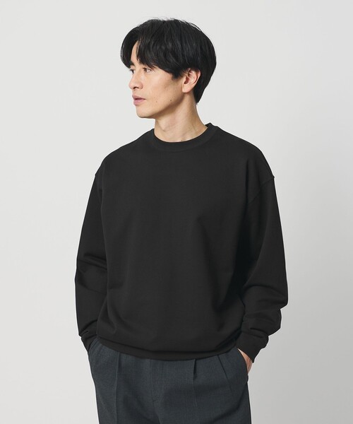 BEAUTY&YOUTH UNITED ARROWS（ビューティーアンドユースユナイテッドアローズ）の「金政メリヤス 36G クルーネック スウェット -MADE IN JAPAN-（スウェット・メンズ・ブラック/ライトブルー/ライトグレー・S/XL/L/M）」の5枚目の写真