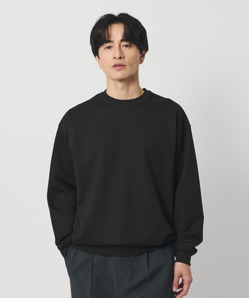 BEAUTY&YOUTH UNITED ARROWS（ビューティーアンドユースユナイテッドアローズ）の「金政メリヤス 36G クルーネック スウェット -MADE IN JAPAN-（スウェット・メンズ・ブラック/ライトブルー/ライトグレー・S/XL/L/M）」の6枚目の写真
