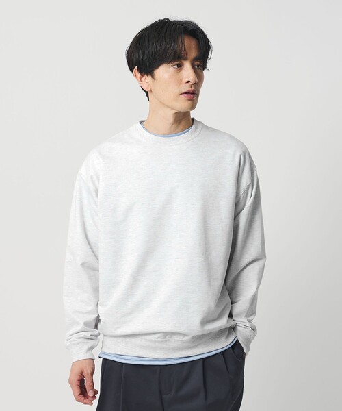 BEAUTY&YOUTH UNITED ARROWS（ビューティーアンドユースユナイテッドアローズ）の「金政メリヤス 36G クルーネック スウェット -MADE IN JAPAN-（スウェット・メンズ・ブラック/ライトブルー/ライトグレー・S/XL/L/M）」の7枚目の写真